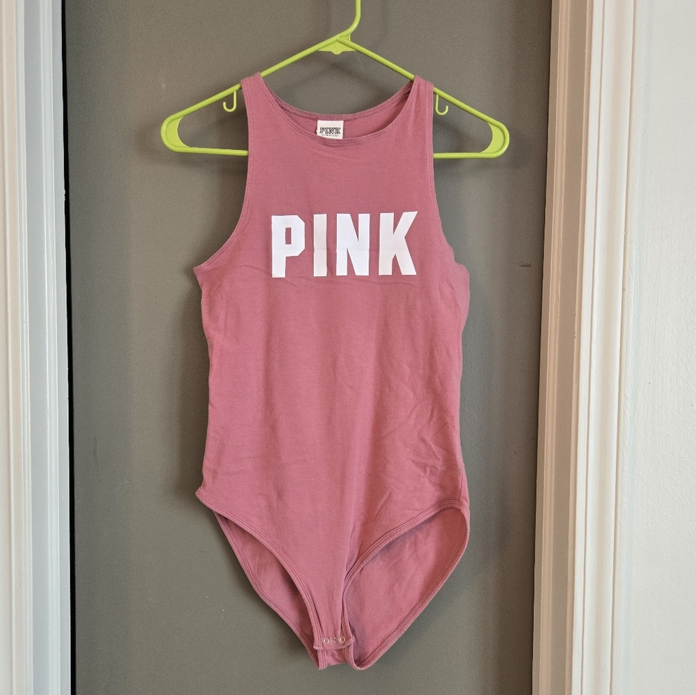 Pink Victoria's Secret pink body suit size small